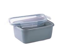 Snips, Boîte à Lunch Rectangulaire, 4 fermetures de sécurité, Boîte de Conservation Alimentaire 1,50 LT, Boite Rangement Frigo 21 x 17 x 9, Made in Italy, 0% BPA e phthalate free