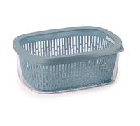 Snips, Boîte de Conservation, Boite Rangement Frigo, Bleue, 4 Lt, Grille Intérieure, 28,5 x 20,5 x 11 cm, Made in Italy