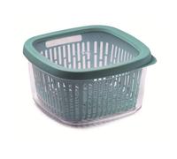 Snips, Boîte de Conservation, Boite Rangement Frigo Préservation d'Arôme, Bleue, 1,50 Lt, Grille Intérieure, 17,5 x 17,5 x 10 cm, Made in Italy