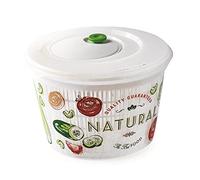 Snips, Essoreuse à Salade Ulaop, Essoreuse à Salade Sécheuse Laveuse 4 LT, Coleur Blanche avec décoration, Made in Italy