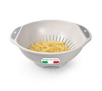 Snips – Passoire de cuisine à pieds Ø 28 cm blanc et gris – Fabriqué en Italie