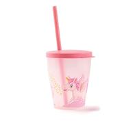 Snips Polypropylène (PP) Verre à Paille | 0,385 LT Enfants | Décoration Licorne | Fabriqué en Italie | 0% BPA