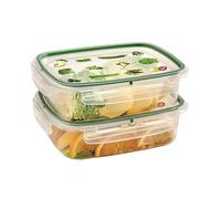 Snips, SnipsLock, Boîte de conservation Rectangulaire, Boite Rangement Frigo 1,40 Lt, 2 pcs, 4 Fermetures de sécurité, 23,5 x 18,5 x 9 cm, Made in Italy