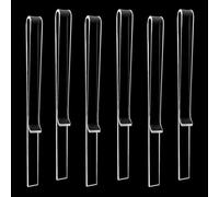 SNIRFAQM Lot de 6 pupitres en acrylique transparent pour partitions et partitions - Clip de lecture pour musicien à vent en plein air