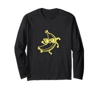 #snirt Banana Joe T-shirt humoristique banane avec lunettes de soleil dansant Manche Longue