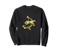 #snirt Banana Joe T-shirt humoristique banane avec lunettes de soleil dansant Sweatshirt
