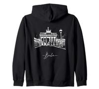 #snirt Berlin T-shirt porte de Brandebourg Sweat à Capuche