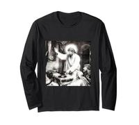 #snirt Jésus en Tant Que t-Shirt DJ, Dieu est Un DJ Jésus Manche Longue