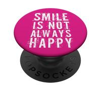 #snirt Le Rire n'est Pas Toujours drôle sur Un t-Shirt imprimé Qui Dit PopSockets PopGrip Adhésif