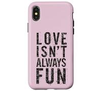 #snirt Love isn´t always fun T-shirt humoristique avec inscription en allemand Coque pour iPhone X/XS