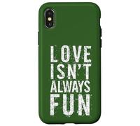 #snirt Love isn´t always fun T-shirt humoristique avec inscription en allemand Coque pour iPhone X/XS