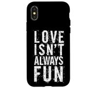 #snirt Love isn´t always fun T-shirt humoristique avec inscription en allemand Coque pour iPhone X/XS