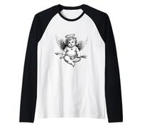 #snirt Petit ange épais avec flèche et arc Cupidon Manche Raglan