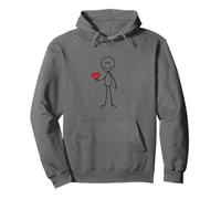#snirt T-shirt à capuche peint à la main Motif bonhomme bâton Sweat à Capuche