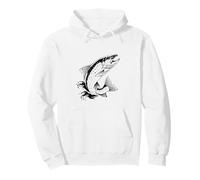 #snirt T-Shirt avec Motif Saumon de mer, Truite, pêcheur Sweat à Capuche