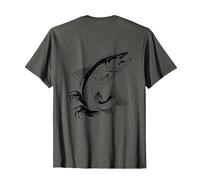 #snirt T-Shirt avec Motif Saumon de mer, Truite, pêcheur T-Shirt