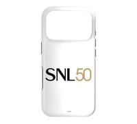 SNL 50 Chest Logo Black and Gold Saturday Night Live Coque pour iPhone 17 Pro