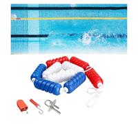 SNMIT Corde De Séparation Flottante for Piscine De 1 M, Cordon De Sécurité for Piscine, Corde Anti-Vagues avec Crochets, for Sources Chaudes Et Plages Peu Profondes(Wire Rope,15meter (49.2ft))