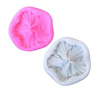 Snner 2pcs Moules de fleurs en silicone bricolage Câteau cuit fondant mini-hibiscus moules pour décoration de cupcakes