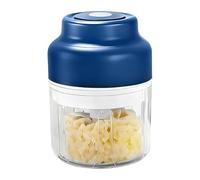 Snnowdate Mini Hachoir électrique sans fil USB, Lames Inox, Ail et herbes