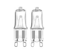 SNNYINZHE G9 Lampe Halogène Haute Tension Ampoule 120V/220V - 25W/30W/40W/60W - 3000K Lumière Blanche Chaude Parfaite Pour Four À Quartz Mur Et Éclairage À La Maison 2Pcs(2Pcs/110V-60W).