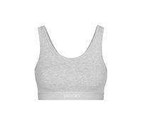 Snocks 1-Pack Soutien-Gorge Souple Bustier Femme Coton Bio Soutien-Gorge Confortable pour Tous (S, Gris Clair)