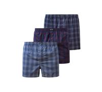 SNOCKS Boxers bleu marine / bleu foncé / rouge / blanc cassé, Taille L