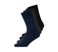 Snocks Chaussettes Hommes Coton Biologique - Chaussettes Hommes en Coton Taille 43-46 Couleur Mix (Noir/Gris/Bleu) Chaussettes Hommes Meias Homem