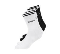 SNOCKS Chaussettes de sport noir / blanc, Taille 35-38