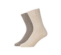 SNOCKS Chaussettes gris chiné / blanc cassé, Taille 39-42