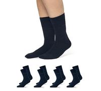Snocks Chaussettes Hommes Coton Biologique - Chaussettes Hommes en Coton Taille 43-46 Couleur Bleu Chaussettes Hommes Meias Homem
