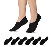 Snocks Chaussettes Invisibles Homme et Femme - Lot de 6 - Socquettes Antidérapantes en Coton Bio Certifié, Respirantes pour Sneakers et Mocassins - Adaptation Parfaite - Taille 47-50