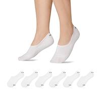 Snocks Chaussettes Invisibles Homme et Femme - Lot de 6 - Socquettes Antidérapantes en Coton Bio Certifié, Respirantes pour Sneakers et Mocassins - Adaptation Parfaite - Taille 47-50