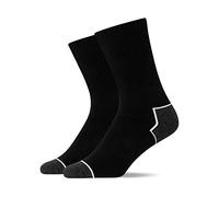 Snocks Lot de 2 Chaussette de Travail Homme Hiver Vetement de Travail Noir Taille 39-42 Chaussette de Travail Femme épaisse Coton Chaussette Chaussure de Securite