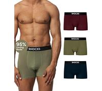 Snocks Lot de 3 boxers de qualité supérieure pour homme en modal doux - Boxer ultra léger et respirant - Sous-vêtements pour hommes sans étiquettes qui grattent - Taille S à XL, 3 x mix3, M