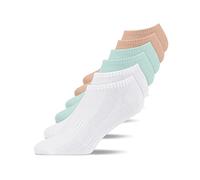 Snocks Socquettes & Chaussettes Basses Homme & Femme - 6 Paires - Coton Bio & Polyester Recyclé - Adaptation Parfaite, Antidérapantes & Confortables - Tailles 47-50