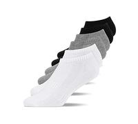 Snocks Socquettes & Chaussettes Basses Homme & Femme - 6 Paires - Coton Bio & Polyester Recyclé - Adaptation Parfaite, Antidérapantes & Confortables - Tailles 43-46