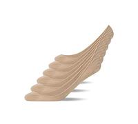 Snocks Soquette Femme Chaussettes Basses Coton 6x Beige Taille 39-42