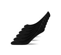 Snocks Soquettes Femme Chaussettes Basses Coton 6x Noir Taille 35-38 - Invisibles Courtes