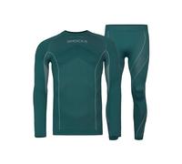 Snocks sous-vêtement Thermique Homme - Ensemble Thermique Hiver Isolant, Anti-odeurs, Respirant, ne Glisse Pas, sans frottement, Extensible - idéal Sports d’Hiver, Ski - Tailles S-3XL