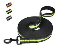 Snocyo Laisse robuste pour chiens de petite, moyenne et grande taille - 3 m - Laisse d'entraînement avec poignée rembourrée - Mousqueton renforcé - Sac de rangement - Gris