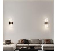 SNOGOLD 2X Applique Murale LED 12W Moderne Intérieur, Applique Murale Lumière Neutre 4500K en Acrylique pour Salon Chambre Couloir