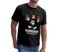 Snohemian Rhapsody Christmas Party T-Shirt Top Festive Xmas Santa Snow Snowflake Reindeer 80's Rock Band Fantasy Real Life Mama 100% Organic Cotton Vegan Ink Manches Courtes(XX-Large)