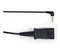 Snom ACPJ câble Adaptateur de 3,5 mm pour connecter Le A100M/D et Casques d'écoute au combiné DECT M25/M65/M85 ou Un Autre téléphone/téléphone/Ordinateur avec Une Prise Jack 3,5 mm 00004344 Noir