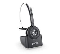 Snom A190 DECT Casque Bluetooth Sans Fil - Écouteurs bluetooth sans fil avec Audio HD, Portée 50m Intérieur/300m Extérieur, Microphone Anti-Bruit, 7h d'Autonomie - Compatible Série M Snom
