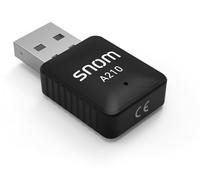 Snom A210 Dongle WiFi USB, Compatible D3xx/D7xx, Chiffrement WPA2 | Configuration directe depuis le téléphone, optimisé spécifiquement pour Snom, sans câble réseau