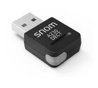 Snom A230 Dongle DECT USB, Compatible D3xx/D7xx, Plug & Play | Associe le casque A150 ou le haut-parleur C52-SP, bouton d'appairage avec LED