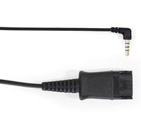 Snom ACPJ câble Adaptateur de 3,5 mm pour connecter Le A100M/D et Casques d'écoute au combiné DECT M25/M65/M85 ou Un Autre téléphone/téléphone/Ordinateur avec Une Prise Jack 3,5 mm 00004344 Noir