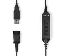 Snom ACUSB USB Adapter Cable connects A100M/D headsets with all Snom landline te