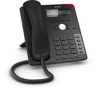 Snom D712 Téléphone IP, téléphone de bureau SIP (B / W affichage à quatre lignes avec rétro-éclairage, 5 touches de fonction programmables avec LED), noir, 00004353
